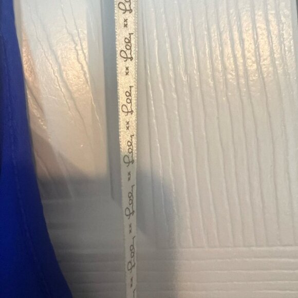 Lilly Pulitzer Avalon Maxi Dress, Size XL, Blue, zipper back, adjustable straps - Picture 5 of 6